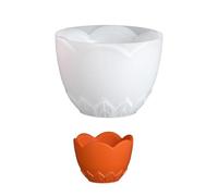 Flexible Texture Silicone Mold Silicone Cup Suitable for Creating Decorative and Resin Leaf-Shaped Silicone Jar Mold with Easy Release Design for Resin and Home Decor