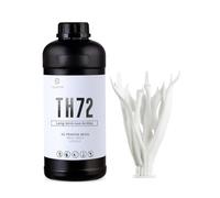 Flexible Tough 3D Printer Resin - RESIONE TH72 Photopolymer Resin with Low Water Absorption Bendable and Not Brittle White 1KG