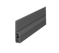 Flexible Tpe Door Bottom Sealing Strip 2m Roll Corrugated Design For Sliding For Windows Easy Clean Draft Excluder Dark Gray(Dark gray)