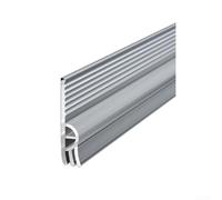 Flexible Tpe Door Bottom Sealing Strip 2m Roll Corrugated Design For Sliding For Windows Easy Clean Draft Excluder Dark Gray(White)