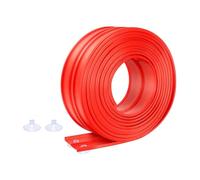 Flexible Track for Cars, 5M (16.4FT) Ramp, Self-Assembly, with Powerful Suction Cups, Birthday Gift, red