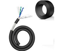 Flexible TRVVPS Shielded Cable 4 Core Twisted Pair Wire - Pure Copper Conductor, Tinned Copper Braid for Industrial Automation, Control Systems, Sensors(160ft,1mm2-4c)