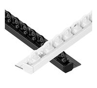 Flexible Ultra-Thin Curtain Rail 7.1mm Ceiling Mount Aluminum Curtain Rod 2M/6.5Ft Adjustable White Drapery Track