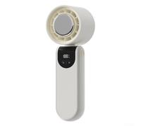 Flexible Usage Portable Fan with 4000mAh Battery, Provides High Speed Cooling and Compact Foldable Design for Various Scenarios (White)