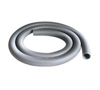 Flexible Vacuum Cleaner Hose, EVA 3 Meter Length 38mm Inner 45mm Outer Diameter Gray for Industrial