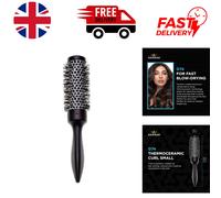 Flexible Vented Thermoceramic Radial Hairbrush - Perfect for High-Speed Blow-Dry