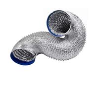 Flexible Ventilation Duct ， Aluminum Flexible Air Duct Hose with Clamps 80-300mm Diameter 2-5m Length(4m,180mm)