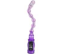 Flexible vibrating anal beads Baile Distortion Triple Lilac 6 modes, Poids 0.150 Kg, Color Blue