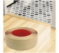 Flexible Vinyl Floor Transition Strip Self Adhesive, Transition Strip for Carpet Tile Laminate, Flat Divider Strip for Doorway Threshold Gaps, Easy Install(Maple Wood Grain,4cm*3.0m)