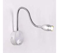 Flexible Wall Mounted Gooseneck Adjustable Siet Led Reading Light with Swing Arm Fixture with on Off Switch, Modern Wall Lamp Bedside Lights,for Home Decor