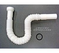 Flexible Waste Trap Plastic Pipe Connector For Basin Bath Or Kitchen Sink Waste (11/2" = 40Mm For Bath & Kitchen Sink)