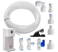 Flexible Water Filter Tube - Water Purification Pipe, Reverse Osmosis Tubing | Water Purifier Hose Pipe Combination Package, 2-Point Pe Pipe Coffee Machine Ice Machine Water Inlet Accessories