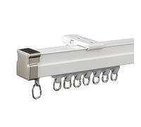 Flexible White Curtain Track 7m/23ft HeavyDuty Divider Rod with Silent Rollers Adjustable & Foldable Ceiling Mount 8m/26.2ft Perfect for HighResistance Spaces
