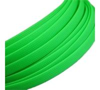flexible wire cover PET Material Cable Sleeve Mesh Wire Loom, Length 5 to 10m Braided Sleeving for Data Line Protection 1 Piece(UV Green,3MM*10METERS)