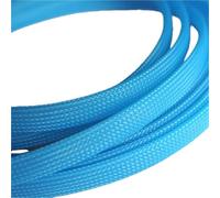 flexible wire cover PET Material Cable Sleeve Mesh Wire Loom, Length 5 to 10m Braided Sleeving for Data Line Protection 1 Piece(UV Blue,6MM*10METERS)