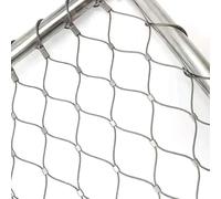 Flexible Wire Rope Safety Net for Balcony Stairs, Zoo Cage, Customizable, 1.5mm Stainless Steel, Plant Climbing Net, 3.3x32.8ft