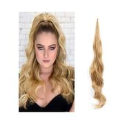 Flexible Wrap Around Ponytail 32 Inch Long Body Wave Natural Synthetic Ponytail Hairpieces for Women(#27)