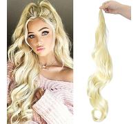 Flexible Wrap Around Ponytail 32 Inch Long Hair Extension Wavy Ponytails Hairpiece for Women