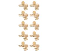 Flexibly Jointed Wooden Robot Figures for DIY Painting Crafts 10PCS Funny Amusing Robot Man Ornament Set for Home Decoration Chinese Cherry