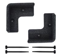 Flexiborder 2 X 90 Degree Inside Corner Black - Rubber Lawn Edging Border - Garden Edging Border For Grass Lawns