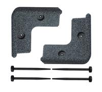 Flexiborder 2 X 90 Degree Inside Corner Grey - Rubber Lawn Edging Border - Garden Edging Border For Grass Lawns