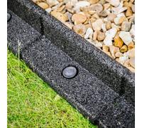 Flexiborder Black 6 X 1M Flexible Garden Edging For Garden Borders - Lawn Edging For Pathways And Landscaping