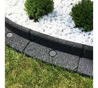 Flexiborder Grey 6 X 1M Flexible Garden Edging For Garden Borders - Lawn Edging For Pathways And Landscaping