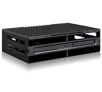 flexiDOCK MB024SP-B - Strapless Dock in Pull-Out Design for 4X 2.5 Inch SATA/SAS SSD/HDD in 1x 5.25 Inch Bay