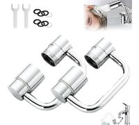 Flexiflow 1080° Rotating Faucet Extender, Flexiflow Rotatable Faucet Aerator Extension, Expressionu 1440° Water Filter for Sink Faucet, Bathroom Sink Sprayer with 2 Model, Kitchen Accessories(2PCS)