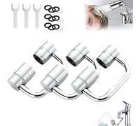 Flexiflow 1080° Rotating Faucet Extender, Flexiflow Rotatable Faucet Aerator Extension, Expressionu 1440° Water Filter for Sink Faucet, Bathroom Sink Sprayer with 2 Model, Kitchen Accessories(3PCS)