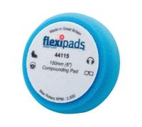 Flexipads World Class 44115 Blue Compounding / Polishing Foam 150 X 50mm Grip Fle44115