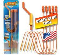 FlexiSnake DWPSK5A Drain Weasel Hair Clog Tool Starter Kit, 6Pc Set