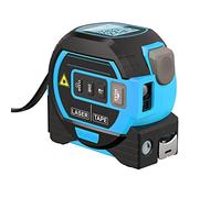 FlexiSpaceUS Digital Distance Meter, 60m/5m Portable 2-in-1 Digital Tape Measure with Drop-Proof LCD Display and Cross Mark Line