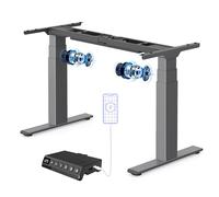 FlexiSpot BIG MAX Standing Desk Frame, 200KG Heavy Duty, Dual Motor 3-Stage Electric Height Adjustable Desk Frame, Touchscreen Controller & Integrated USB/USB-C for Home Office, Gray