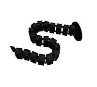 FLEXISPOT Deluxe Cable Spine 128 cm Cable Management Sleeves Wires Cable Tidy Organizer for Standing Desk Office desks Height Adjustable Desk (black)