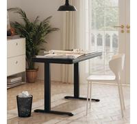 Flexispot Height Adjustable All In One Aesthetic Standing Desk With Drawers 120X60Cm Desktop In Black