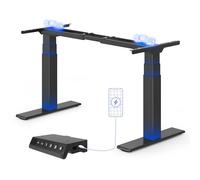 FlexiSpot Standing Desk Frame BIG MAX, 200KG Heavy Duty, Dual Motor 3-Stage Electric Height Adjustable Desk Frame with USB for Home Office, Black