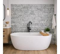 Flexistone Grey Rough Granite Peel & Stick Stone Wall Panels 380mm X 300mm (Pack Of 12) 1.08M²