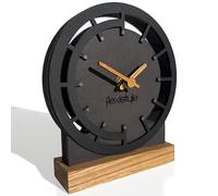 FLEXISTYLE Modern Clock Small Wooden Oak Living Room Bathroom (Style 6)