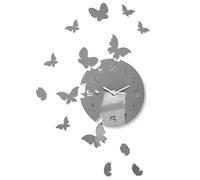 FLEXISTYLE Wall Clock, Acrylic, Gray, 30 cm