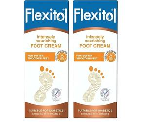 Flexitol Intensely Nourishing Foot Cream, Quick Absorbing, Vitamin E-Enriched Formula to Hydrate, Soften, and Moisturise Very Dry Feet and Legs, Maintain Smooth Feet, 1 x 145g (Pack of 2)