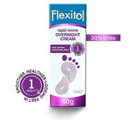 Flexitol Rapid Revive Overnight Foot Cream - 30 Percent Urea for Extremely Dry, Hard, Rough Skin on Feet - Results in 1 Night - Clinically Proven Foot Care - High Urea - Suitable for Diabetics. 50g