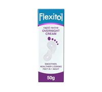 Flexitol Rapid Revive Overnight Foot Cream - 30 Percent Urea for Extremely Dry, Hard, Rough Skin on Feet - Results in 1 Night - Clinically Proven Foot Care - High Urea - Suitable for Diabetics. 50g