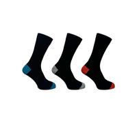 Flexitop 3-Pack Men's H&T Bamboo Socks, Black Mix - Soft, Breathable, & Eco-Friendly Comfort for All-Day Wear