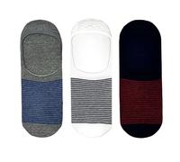 Flexitop Mens Invisi Liners | 3 Pairs | U.K. Size 6-11| Mens no show sock, soft hold, comfortable, gentle grip, sport, invisi socks, cushioning