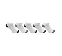 Flexitop Mens Trainer Liners | Heel & Toe Design Socks |5 Pairs | U.K. Size 6-11 | Soft hold, comfort, soft grip, sport socks