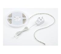 FLEXLINE Non-Waterproof 5M Warm White LED Strips Lighting Tape Kit for Home Kitchen Cabinet TV Lighting Decoration