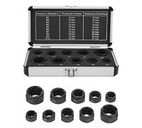 FLEXMAN 10Pcs Bolt Extractor Kit, Steel Nut Stud Extractor Removal Kit Stripped Bolt Extractor Set with Portable Tool Box, Metric Impact Bolt Nut Remover Set