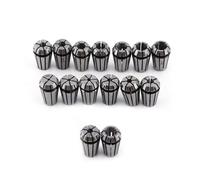 FLEXMAN 15Pcs ER11 Spring Collet Set, 1mm 1.5mm 2mm 2.5mm 3mm 3.5mm 4mm 4.5mm 5mm 5.5mm 6mm 6.5mm 7mm 1/8 1/4 Spring Steel Collet for CNC Engraving Machine Milling Lathe Tool