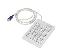 flexman 17 Key Wired Number Pad, Portable Mechanical Linear Action Switch Numeric Keypad Financial Accounting Numeric Pad for Business, Industrial Control, Security, Road